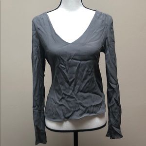 V-Neck Olive Colored Top